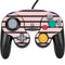 Pink and Black Stripes Nintendo GameCube Controller Skin