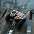 Pink and Black Stripes Nintendo GameCube Controller Skin