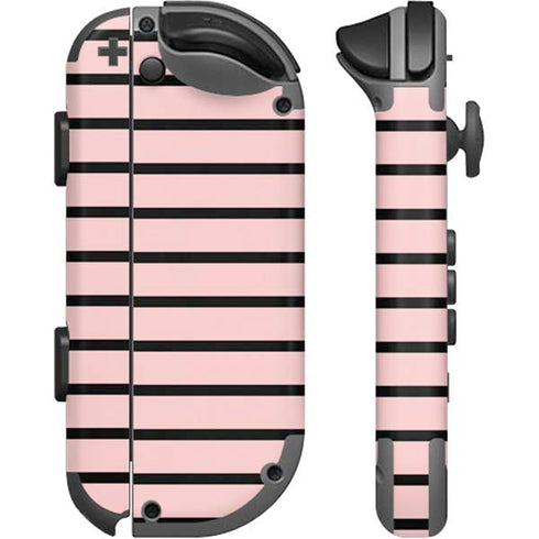 Pink and Black Stripes Nintendo Joy-Con (L/R) Controller Skin