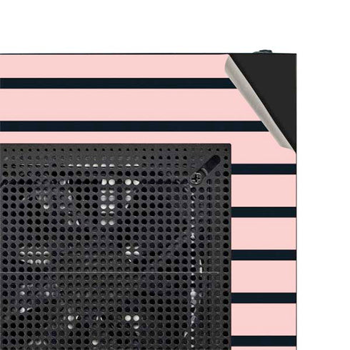 Pink and Black Stripes NZXT H510 Compact ATX Mid-Tower Case Skin