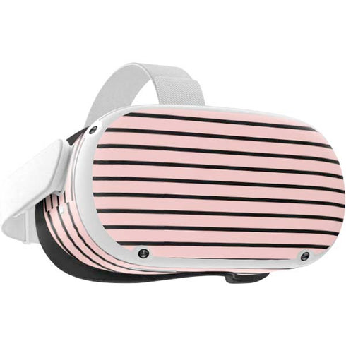 Pink and Black Stripes Oculus Quest 2 Skin