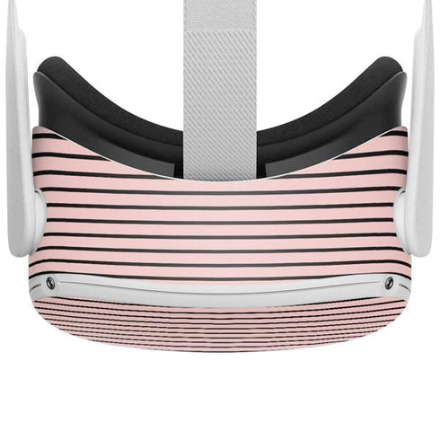 Pink and Black Stripes Oculus Quest 2 Skin