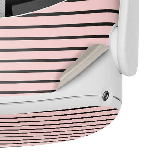 Pink and Black Stripes Oculus Quest 2 Skin