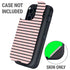 Pink and Black Stripes Otterbox Defender iPhone Skin