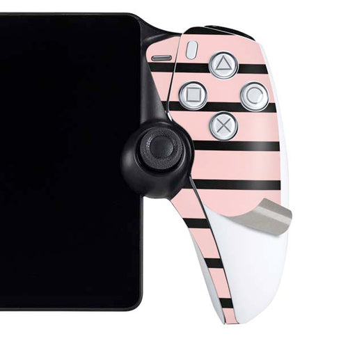 Pink and Black Stripes PlayStation Portal Remote Player Skin