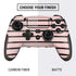 Pink and Black Stripes PlayStation Scuf Vantage 2 Controller Skin