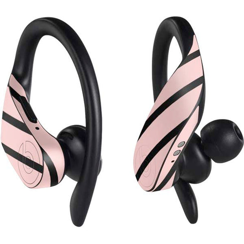 Pink and Black Stripes PowerBeats Pro Skin