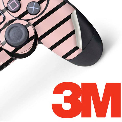 Pink and Black Stripes PS4 Pro/Slim Controller Skin