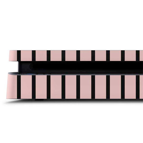 Pink and Black Stripes PS4 Slim Skin