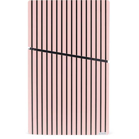 Pink and Black Stripes PS5 Slim Digital Edition Console Skin