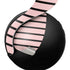 Pink and Black Stripes PULSE 3D Wireless Headset for PS5 Skin