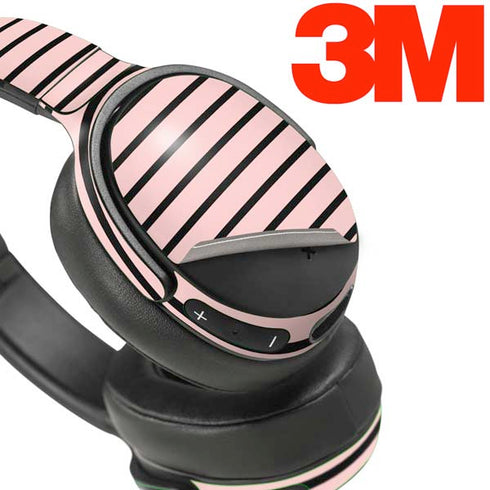 Pink and Black Stripes Skullcandy Venue Skin