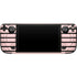 Pink and Black Stripes Steam Deck Handheld Gaming Computer Skin