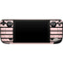 Pink and Black Stripes Steam Deck Handheld Gaming Computer Skin