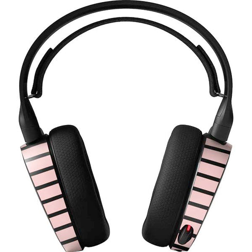 Pink and Black Stripes SteelSeries Arctis 5 Skin