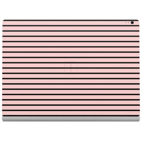 Pink and Black Stripes Surface Book 2 13.5in Skin