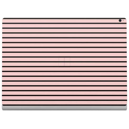 Pink and Black Stripes Surface Book 2 15in Skin
