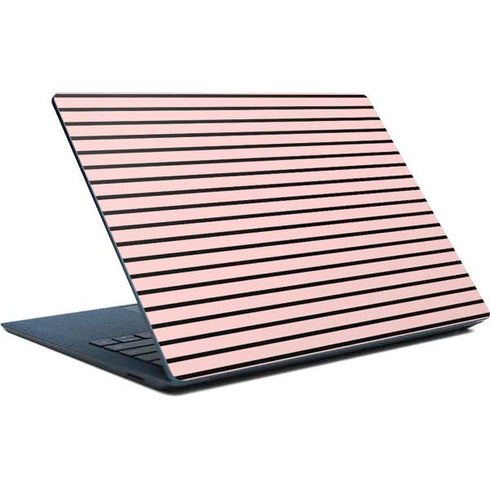 Pink and Black Stripes Surface Laptop Skin