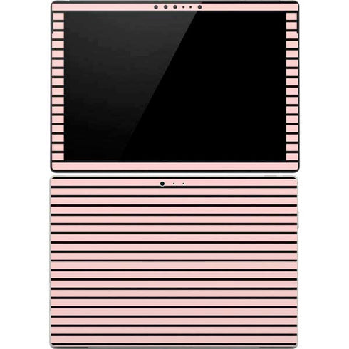 Pink and Black Stripes Surface Pro 4 Skin