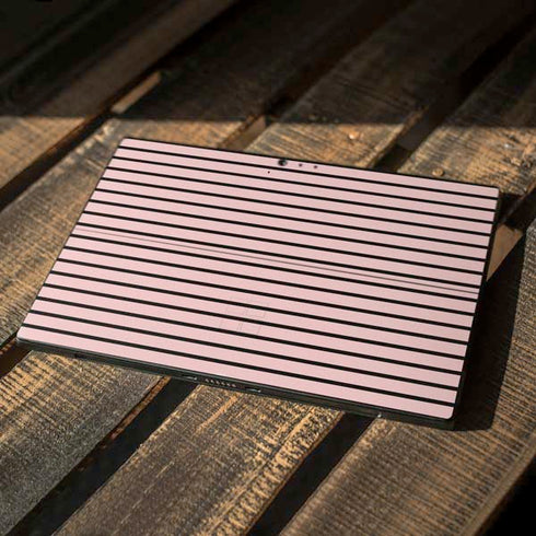 Pink and Black Stripes Surface Pro 6 Skin