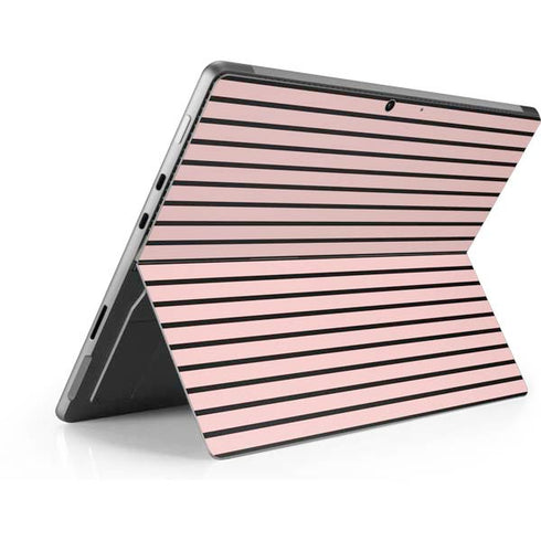 Pink and Black Stripes Surface Pro 9 Skin
