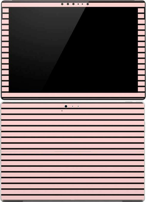 Pink and Black Stripes Surface Pro (2017) Skin