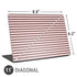 Pink and Black Stripes Universal Laptop 11in (8.8 x 6.2in) Skin