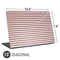 Pink and Black Stripes Universal Laptop 13in (10.6 x 7.6in) Skin
