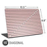 Pink and Black Stripes Universal Laptop 15in (12.2 x 8.8in) Skin