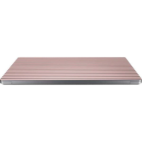 Pink and Black Stripes Universal Laptop 16.6in (13.4 x 9.7in) Skin