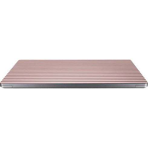 Pink and Black Stripes Universal Laptop 17in (13.8 x 10in) Skin