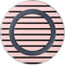Pink and Black Stripes Wireless Charger Skin