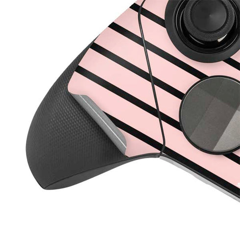 Pink and Black Stripes Xbox Elite Wireless Controller Series 2 Skin