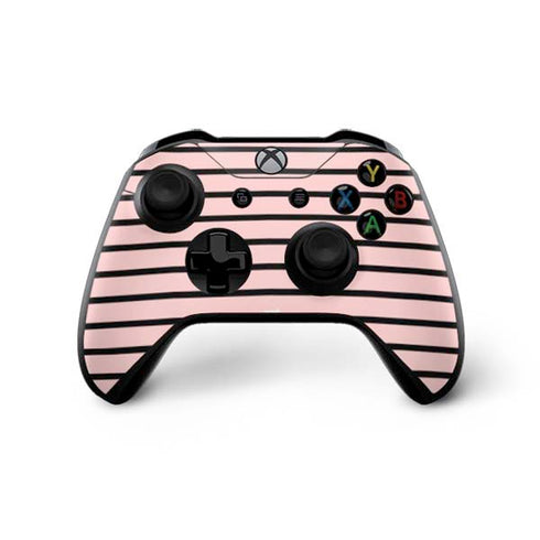 Pink and Black Stripes Xbox One X Bundle Skin