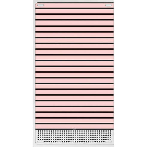 Pink and Black Stripes Xbox Series S Console Skin