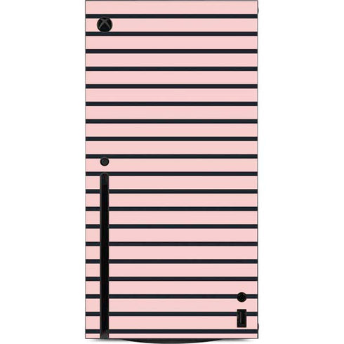 Pink and Black Stripes Xbox Series X Console Skin