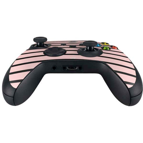 Pink and Black Stripes Xbox Series X Controller Skin