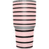 Pink and Black Stripes Yeti 30oz Rambler Tumbler Skin