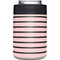 Pink and Black Stripes Yeti Colster Can Insulator Skin