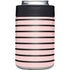 Pink and Black Stripes Yeti Colster Can Insulator Skin