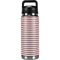 Pink and Black Stripes YETI Rambler 26oz Bottle Skin