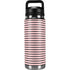 Pink and Black Stripes YETI Rambler 26oz Bottle Skin