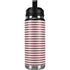 Pink and Black Stripes YETI Rambler 26oz Bottle Skin