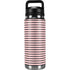 Pink and Black Stripes YETI Rambler 26oz Bottle Skin