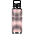 Pink and Black Stripes YETI Rambler 36oz Bottle Skin