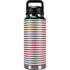 Pink and Black Stripes YETI Rambler 36oz Bottle Skin