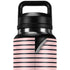 Pink and Black Stripes YETI Rambler 36oz Bottle Skin