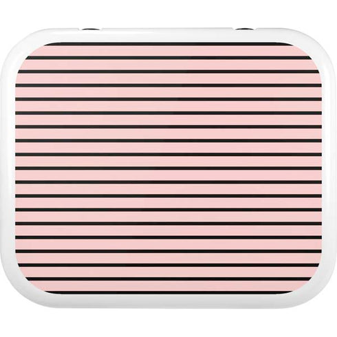 Pink and Black Stripes YETI Roadie 24 Hard Cooler Skin