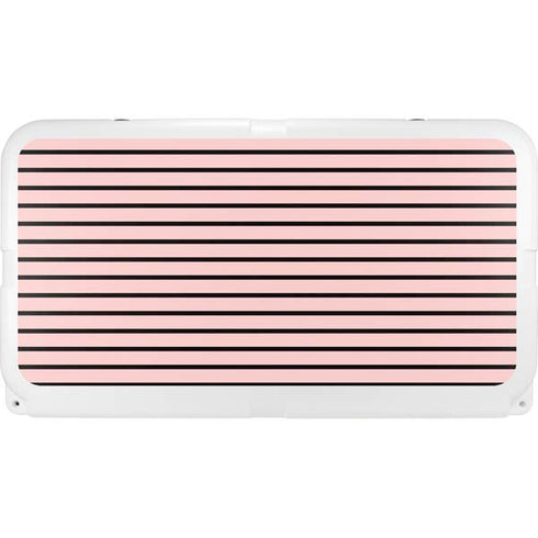 Pink and Black Stripes YETI Tundra 65 Hard Cooler Skin