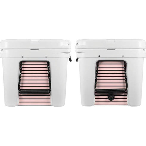 Pink and Black Stripes YETI Tundra 65 Hard Cooler Skin